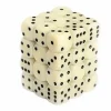 Chessex Dobbelstenen>Opaque Ivory/Black D6 12Mm Dobbelsteen Set (36 Stuks)