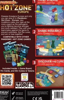 Z-Man Games Samenwerking Bordspel>Pandemic Hot Zone Europe (Eng)