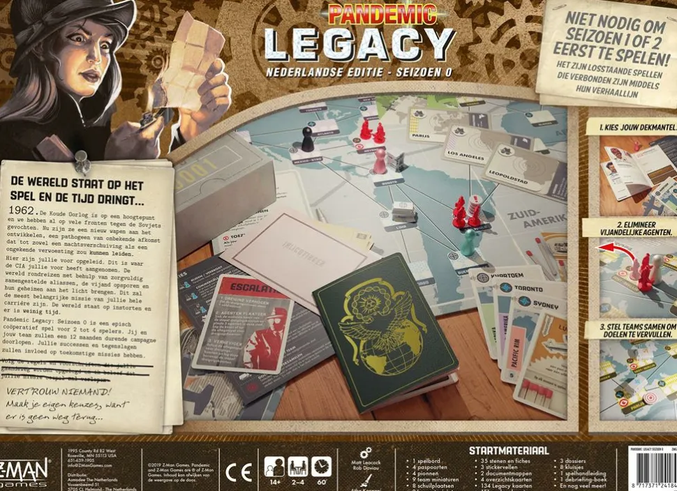 Z-Man Games Samenwerking Bordspel>Pandemic Legacy Seizoen 0 Nl
