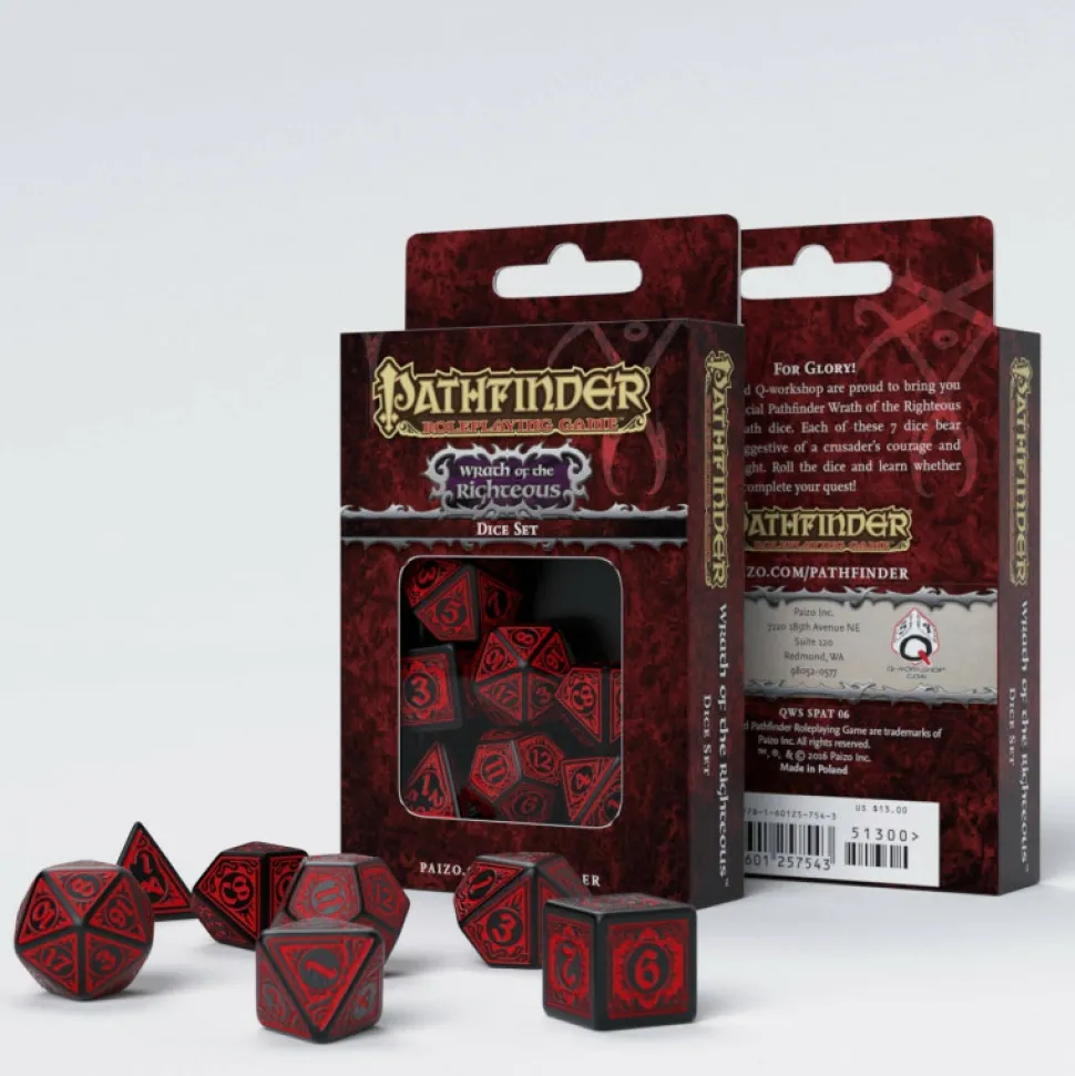 Q Workshop Dobbelstenen>Pathfinder Wrath Of The Righteous Dice Set (7)