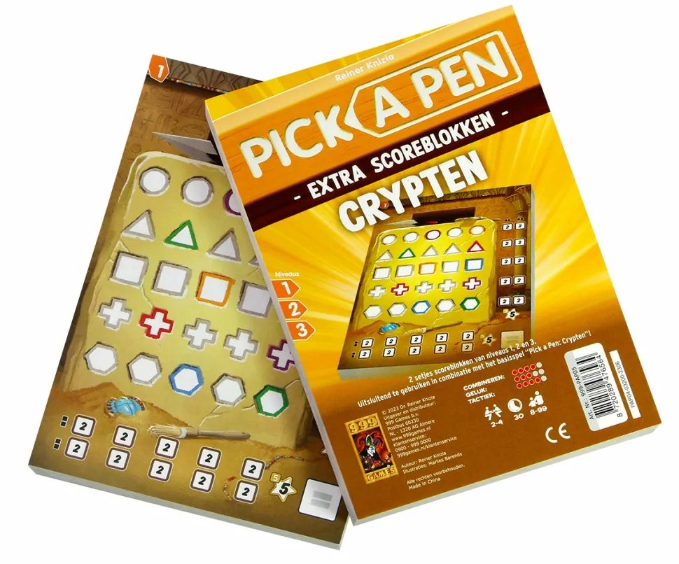 999 Games Dobbelspellen>Pick A Pen - Crypten (Scoreblokken)