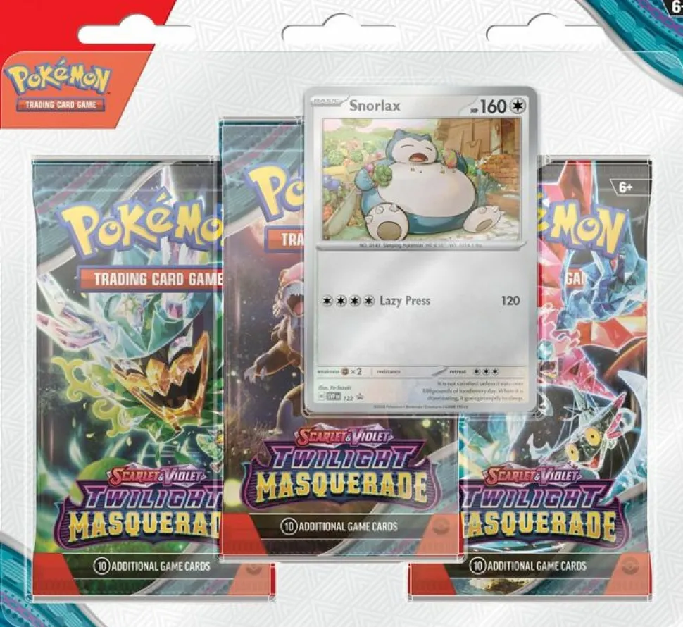 Pokemon USA Pokemon Series>Pokemon - Twilight Masquerade 3 Booster Blister - Snorlax