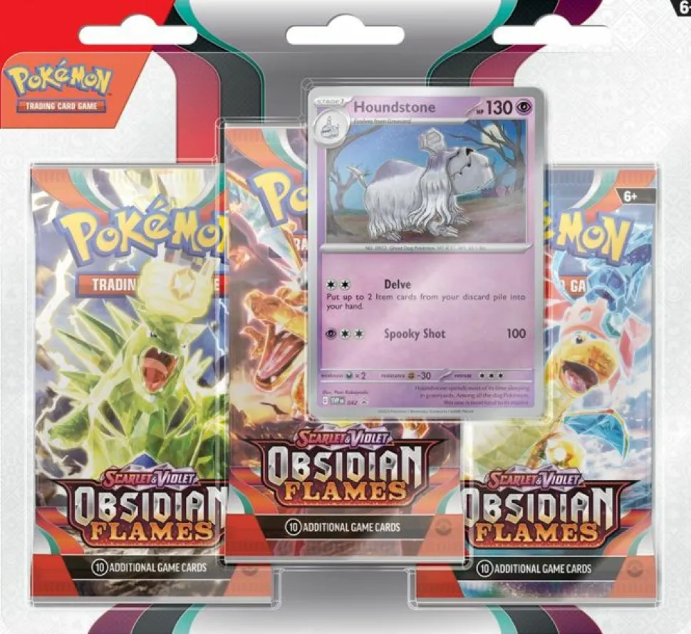 Pokemon USA Pokemon Series>Pokemon: Obsidian Flames - 3-Booster Blister: Houndstone