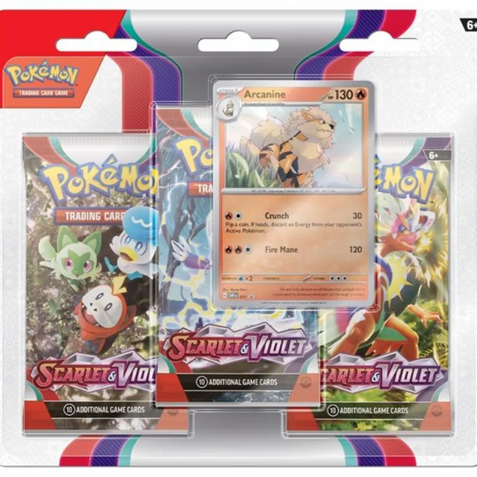 Pokemon USA Pokemon Series>Pokemon: Scarlet & Violet 3-Boosters: Arcanine