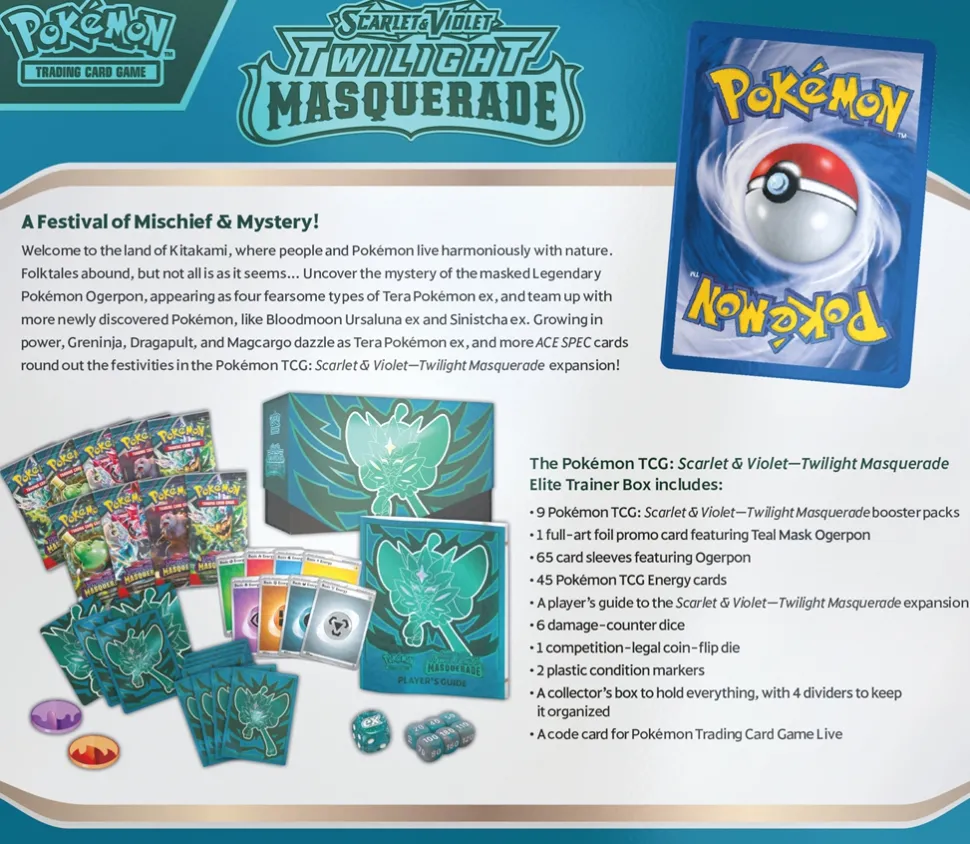 Pokemon USA Pokemon Series>Pokemon Twilight Masquerade - Elite Trainer Box