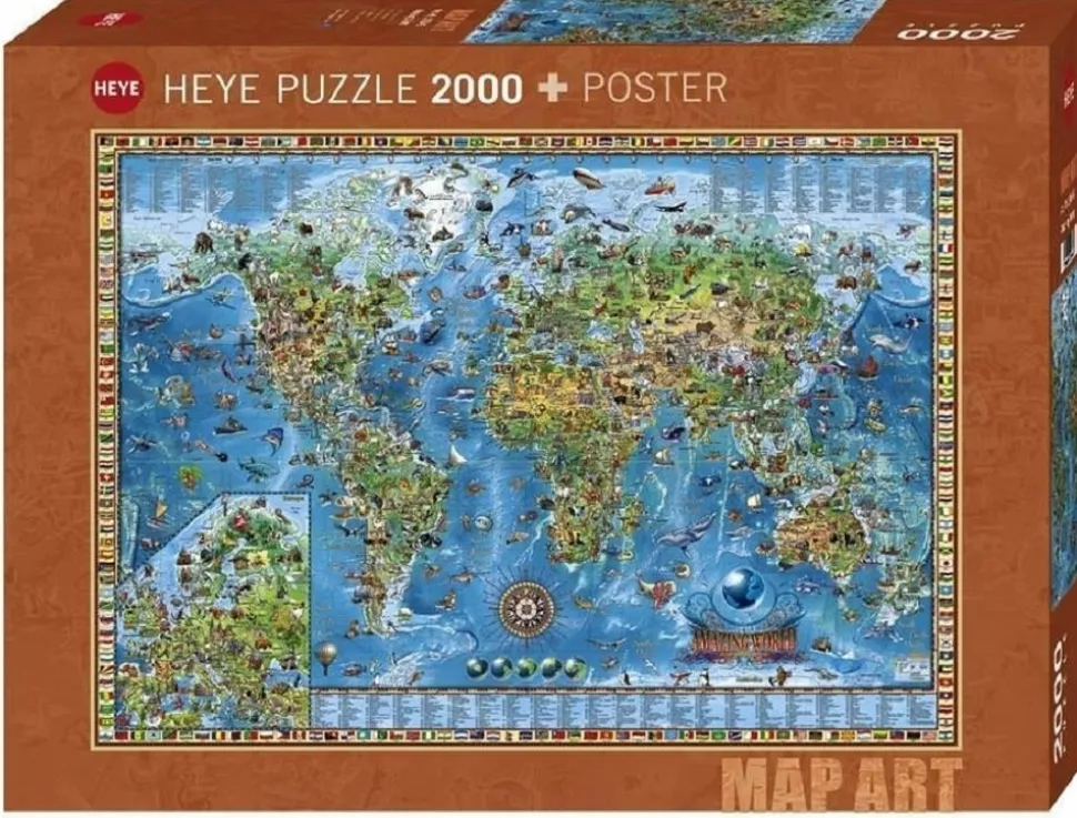 Heye Puzzle 1000 Stukjes>Puzzel Amazing World - 2000 Stukjes