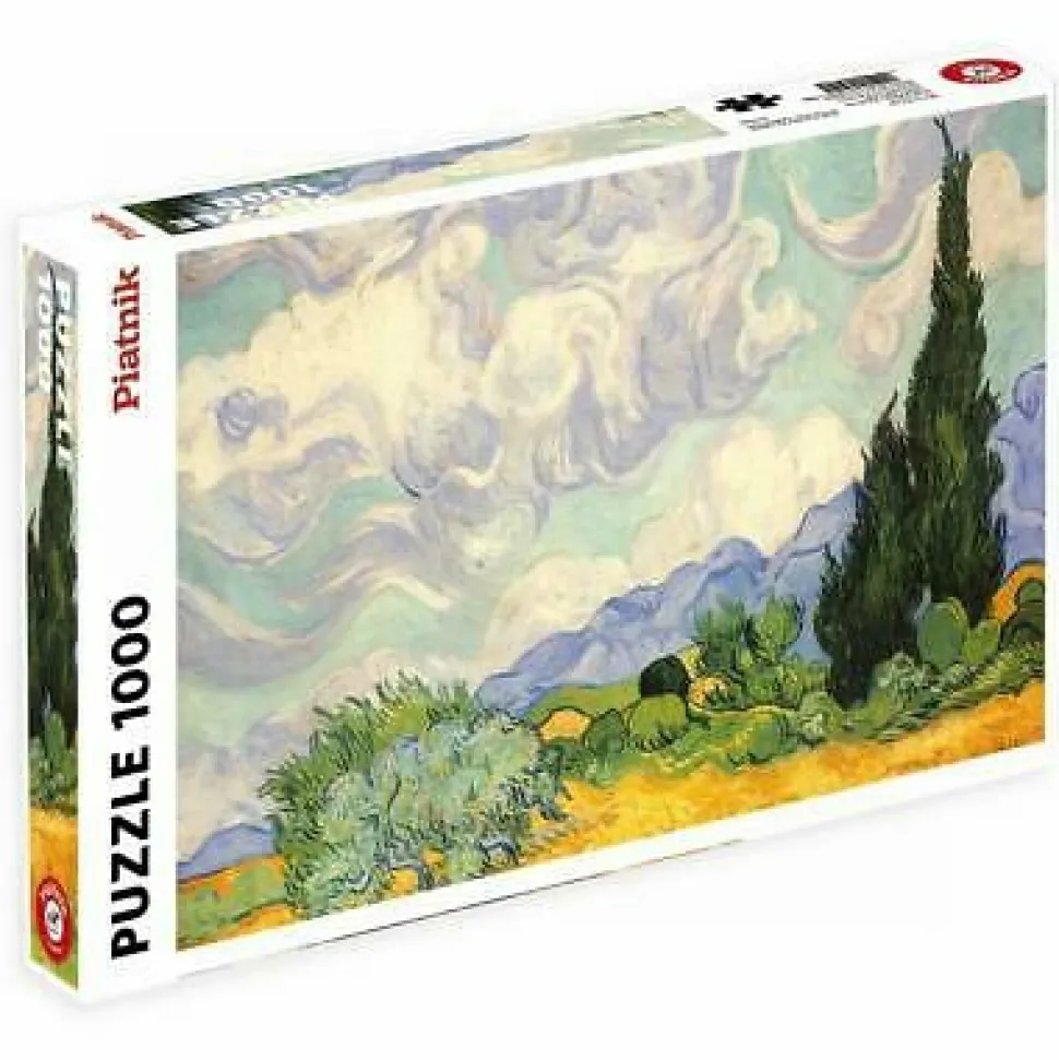 Piatnik 1000 Stukjes>Puzzel Cipressen, Vincent V.Gogh - 1000 Stukjes