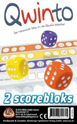 White Goblin Games Dobbelspellen>Qwinto Bloks (Extra Scorebloks)