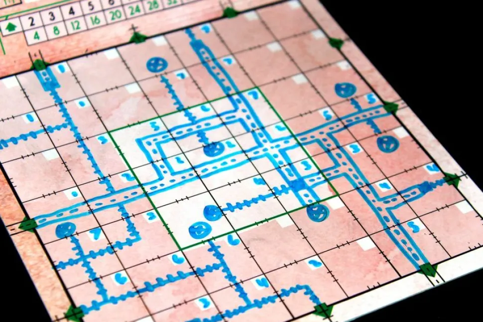 White Goblin Games Dobbelspellen>Railroad Ink (Vuurrode Versie) - Dobbelspel