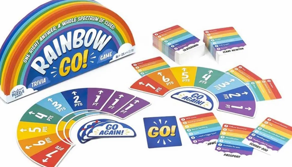 Professor Puzzle Partyspellen>Rainbow Go!