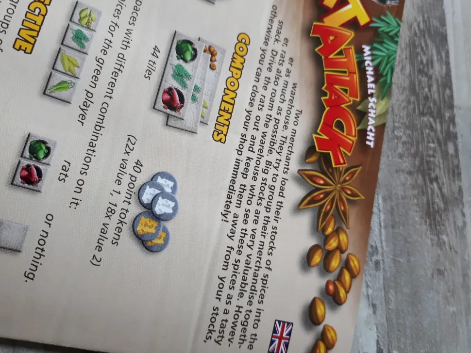 White Goblin Games 2 Persoonsspellen>Rat Attack - Bordspel