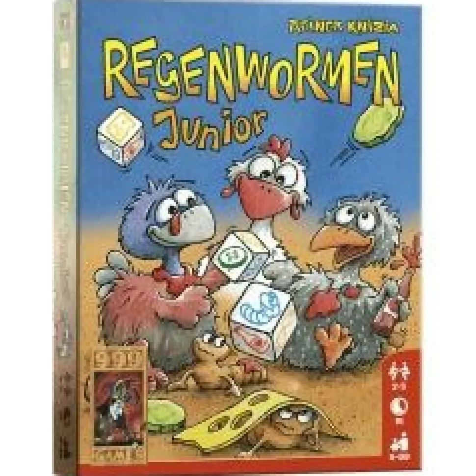 999 Games Kinderspellen>Regenwormen Junior - Dobbelspel