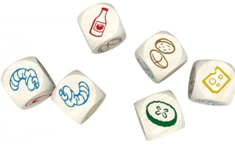 999 Games Kinderspellen>Regenwormen Junior - Dobbelspel
