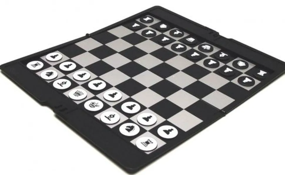 Hot Games Schaaksets>Reisschaak Etui Magnetisch