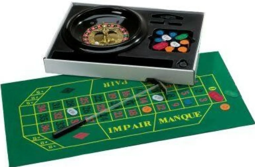 Hot Games Roulette / Poker>Roulette Set Kunststof