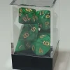Spellehuis Dobbelstenen>Rpg Dice Set (7) Double Groen/Zwart