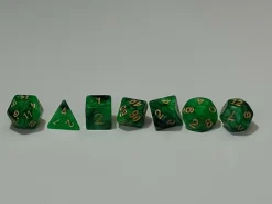Spellehuis Dobbelstenen>Rpg Dice Set (7) Double Groen/Zwart