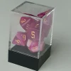 Spellenhuis Dobbelstenen>Rpg Dice Set (7) Double Transparant Roze/Paars