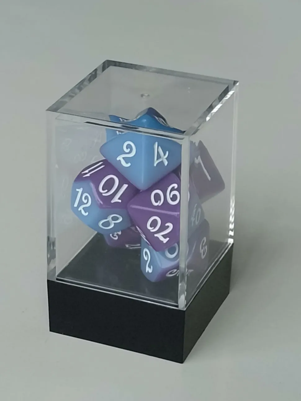 Spellenhuis Dobbelstenen>Rpg Dice Set (7) Layerd Color Paars/Blauw