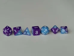 Spellenhuis Dobbelstenen>Rpg Dice Set (7) Layerd Color Paars/Blauw
