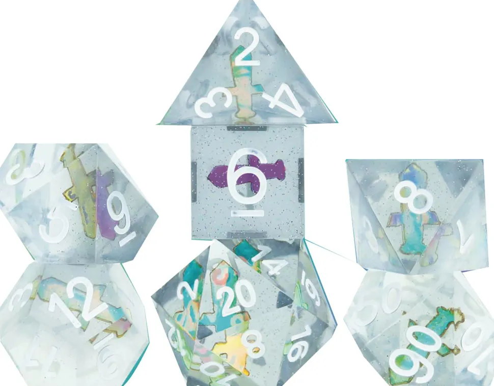 Sirius Dice Dobbelstenen>Rpg Dice Set (7) Sharp Dagger