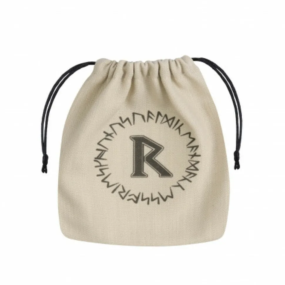 Q Workshop Dobbelstenen>Runic Beige & Black Dice Bag