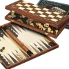 Philos Schaaksets>Schaak/Dam/Backgammon Kassette Veld 40 Mm, Koningshoogte 78 Mm