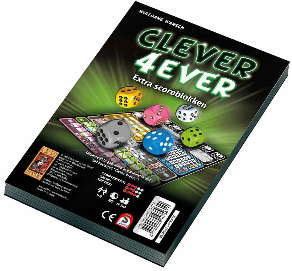 999 Games Spelonderdelen>Scoreblokken Clever 4Ever