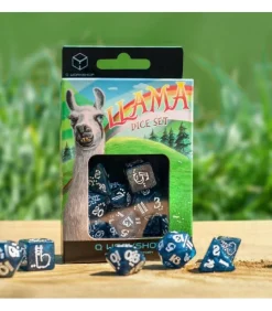 Q Workshop Dobbelstenen>Shimmering Llama Dice Set