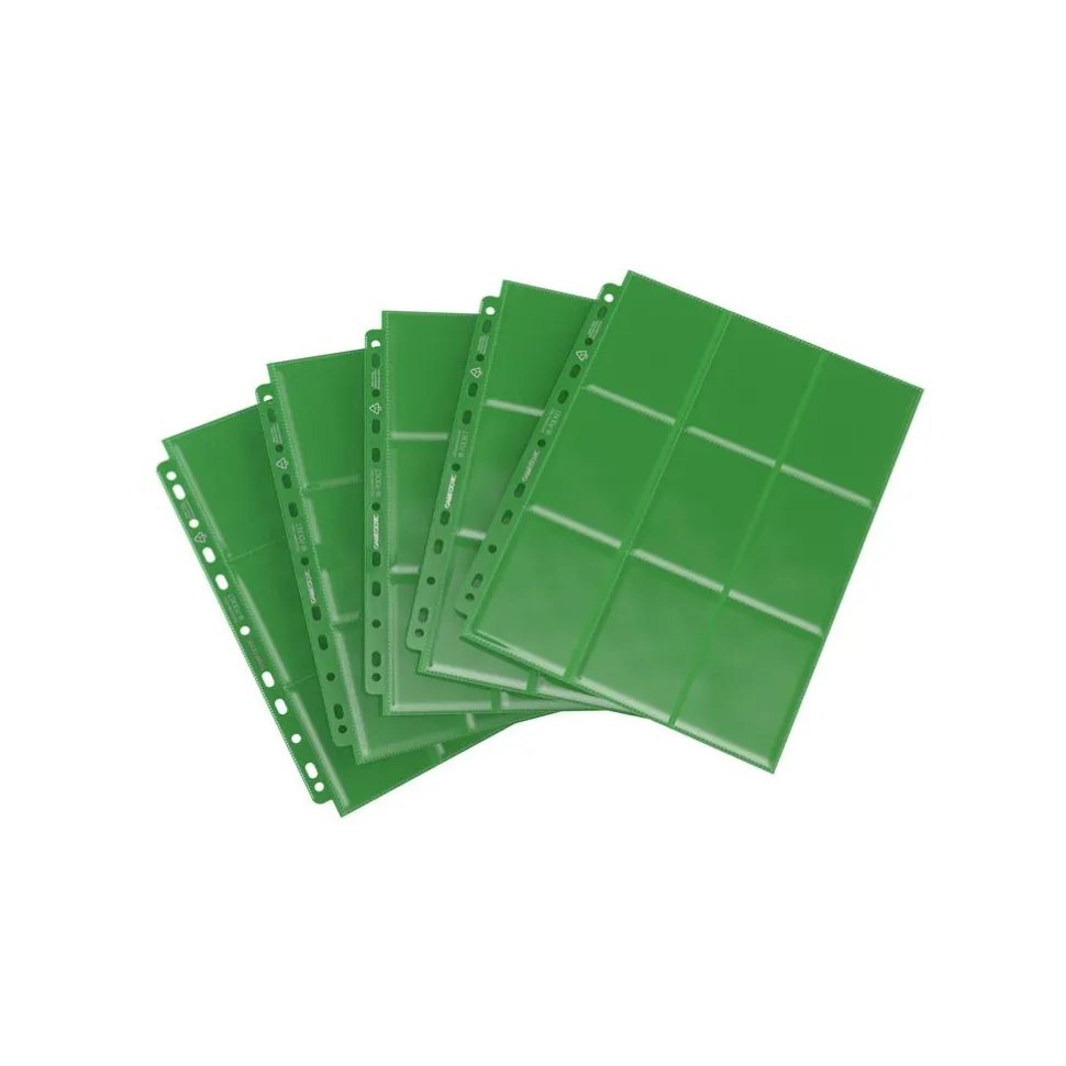 Gamegenic Opbergmappen>Sideloading 18-Pocket Pages Display Green (50)
