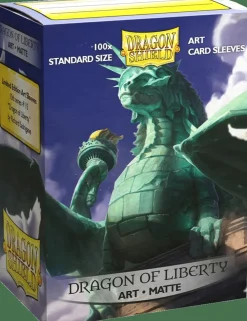 Dragon Shield Sleeves (Standard Size)>Sleeves Art Dragon Of Liberty 100Ct