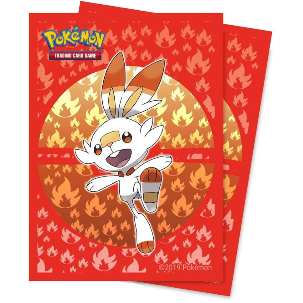 Ultra Pro Sleeves (Standard Size)>Sleeves: Pokemon Sword And Shield Galar Scorbunny(65Ct)