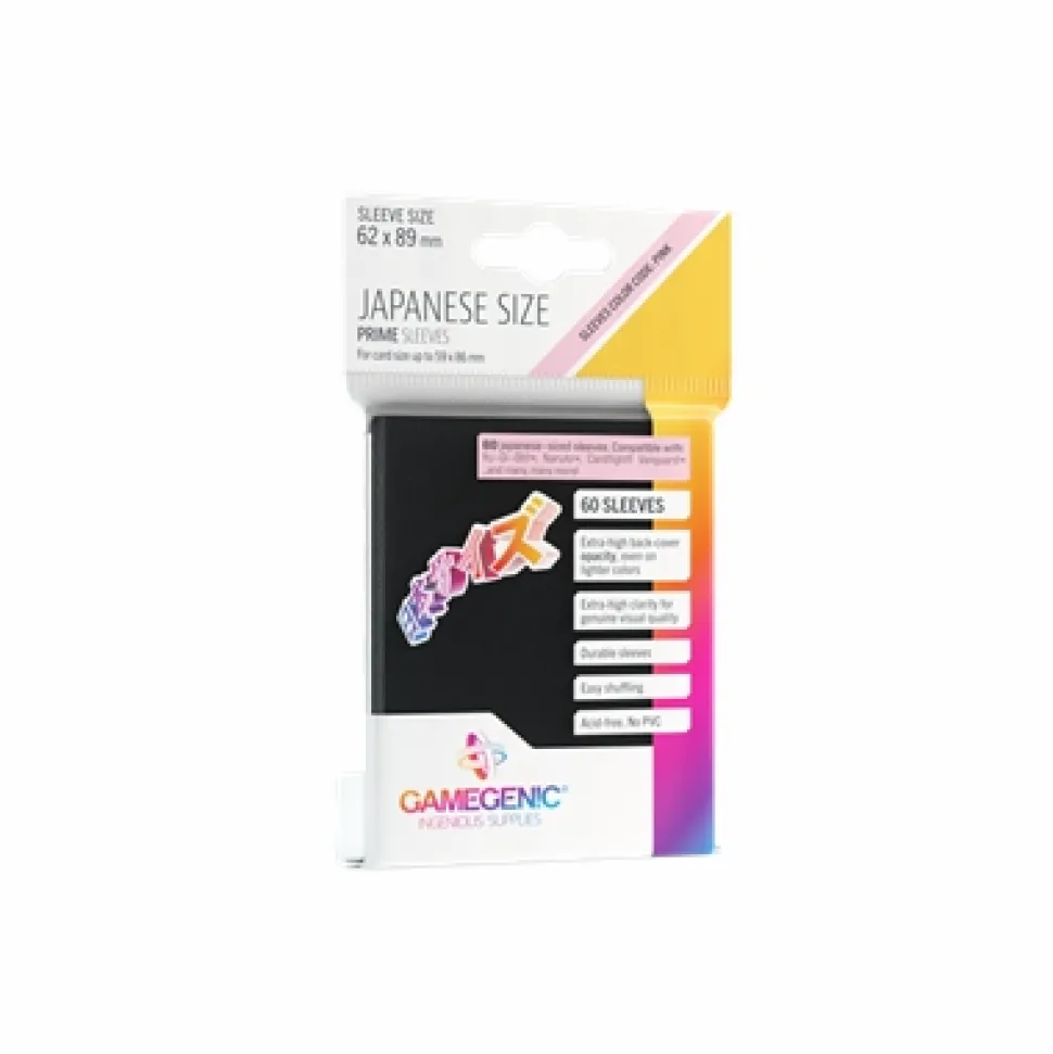 Gamegenic Sleeves (Small Cards)>Sleeves Small (62X89) - Black