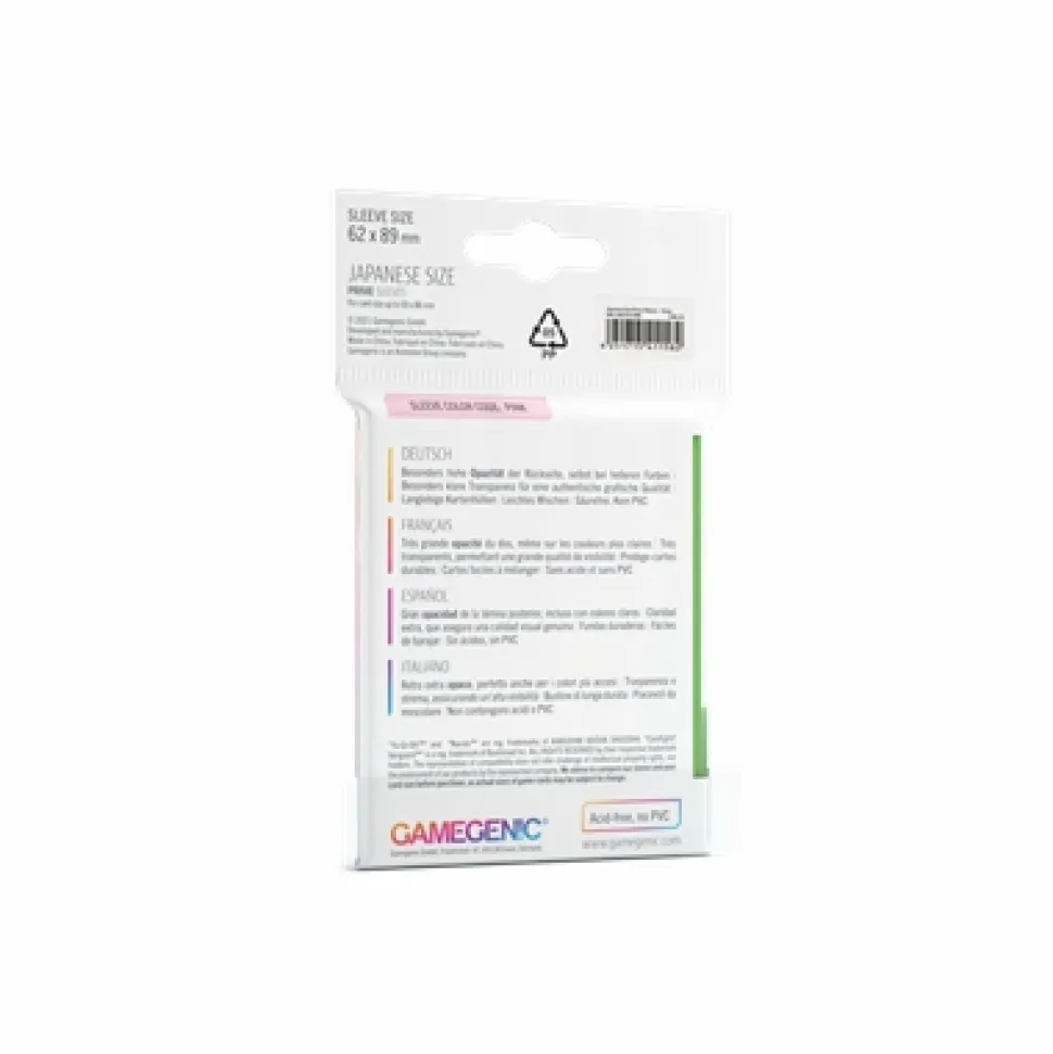Gamegenic Sleeves (Small Cards)>Sleeves Small (62X89) - Green