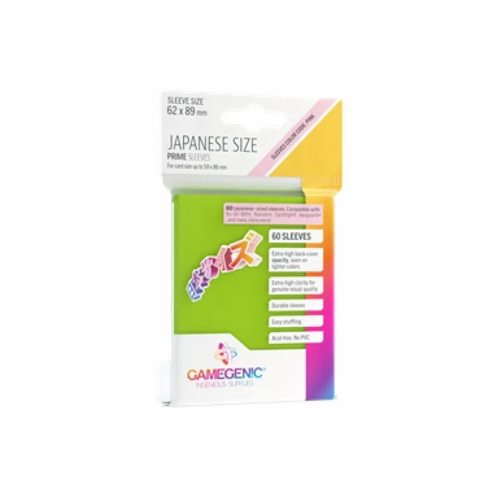 Gamegenic Sleeves (Small Cards)>Sleeves Small (62X89) - Lime
