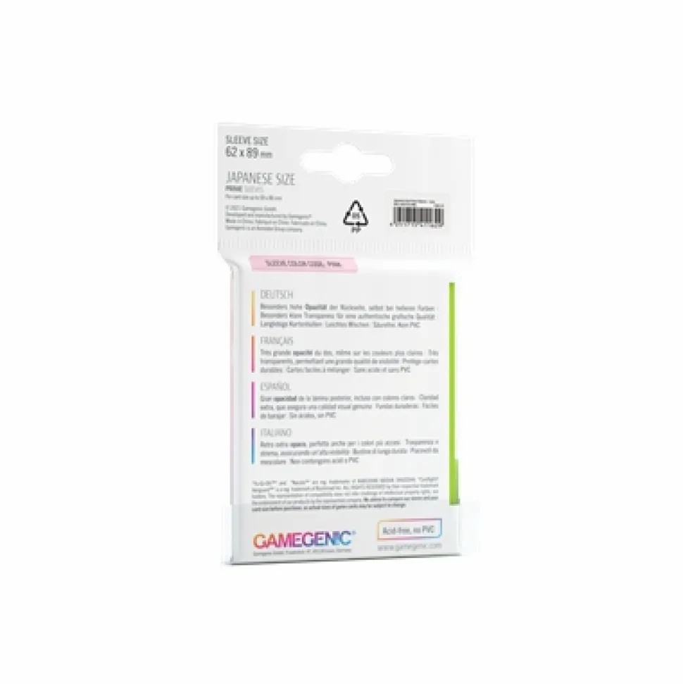 Gamegenic Sleeves (Small Cards)>Sleeves Small (62X89) - Lime