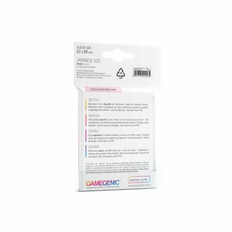 Gamegenic Sleeves (Small Cards)>Sleeves Small (62X89) - White