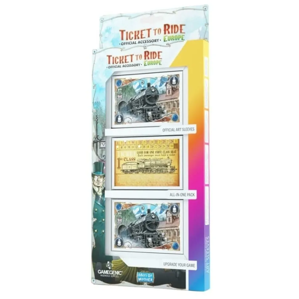 Gamegenic Bordspel Hoesjes>Sleeves: Ticket To Ride Eu Art Sleeves (168)