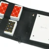 Longfield Games Kaartspellen>Speelkaart-Etui Dubbel Zwart Skai Luxe