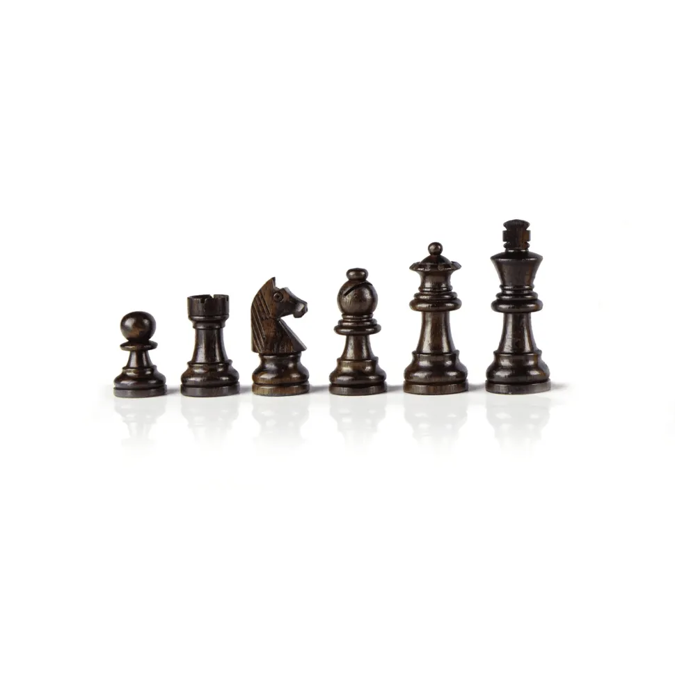 Manopoulou Schaakstukken>Staunton Houten Schaakstukken - Koningshoogte 6.5Cm