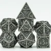 Foam Brain Games Dobbelstenen>Steampunk Silver Rpg Metal Dice Set (7)