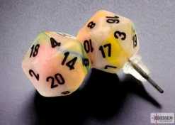 Chessex Oorbellen>Stud Earrings Festive Circus Mini-Poly D20