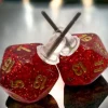 Chessex Oorbellen>Stud Earrings Glitter Ruby Mini-Poly D20