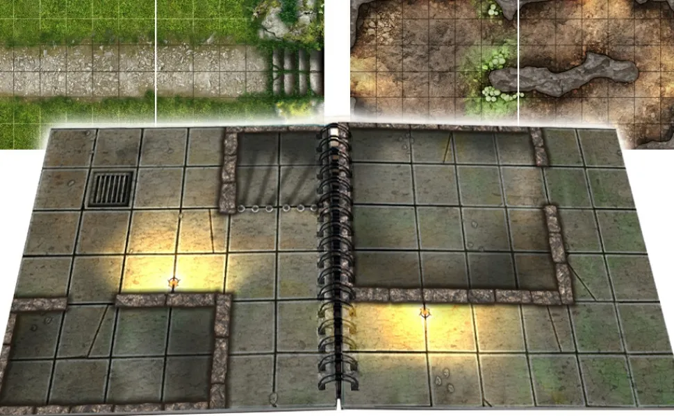 Loke Battlemats Battlemats>The Little Book Of Battle Mats - Dungeon Edition - En