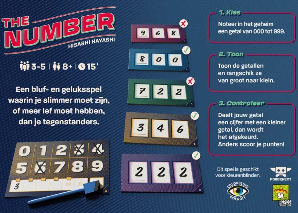 Repos Strategische Spellen>The Number - Nl