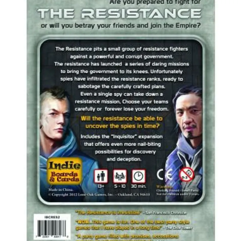 Indie Boards and Cards Samenwerking Bordspel>The Resistance - Basisspel