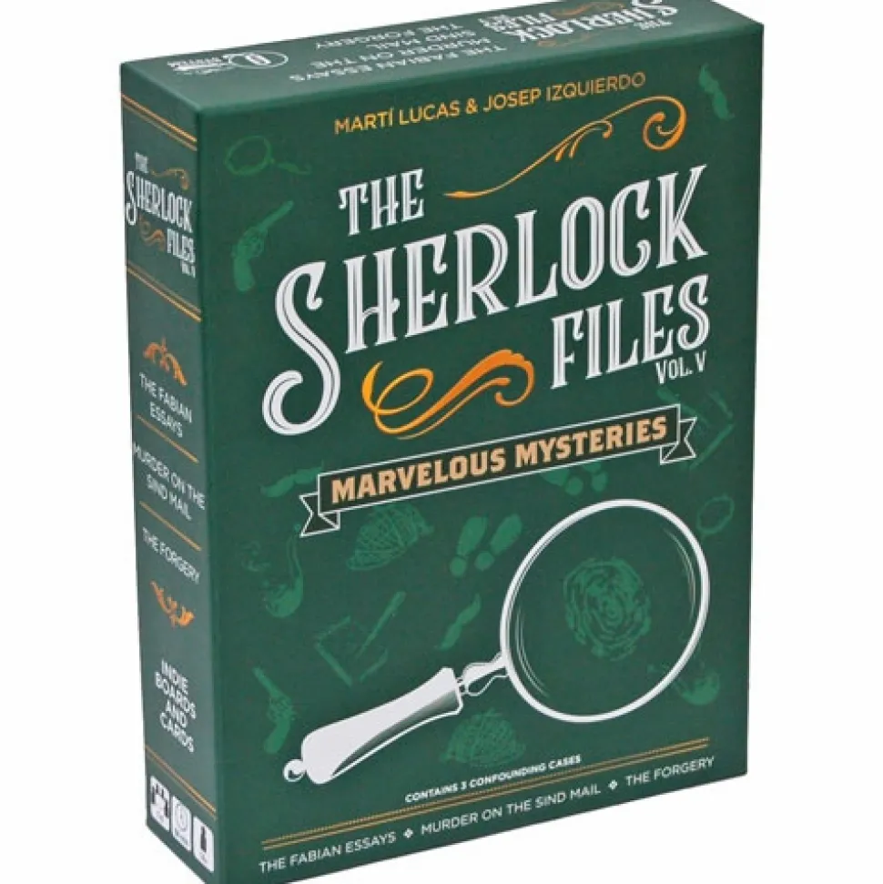 Indie Boards & Cards Samenwerking Bordspel>The Sherlock Files Vol V Matvelous Mysteries