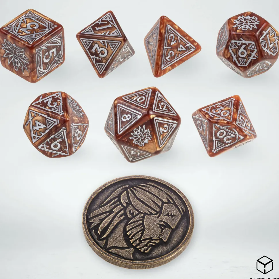 Q Workshop Dobbelstenen>The Witcher Dice Set Geralt - The Monster Slayer