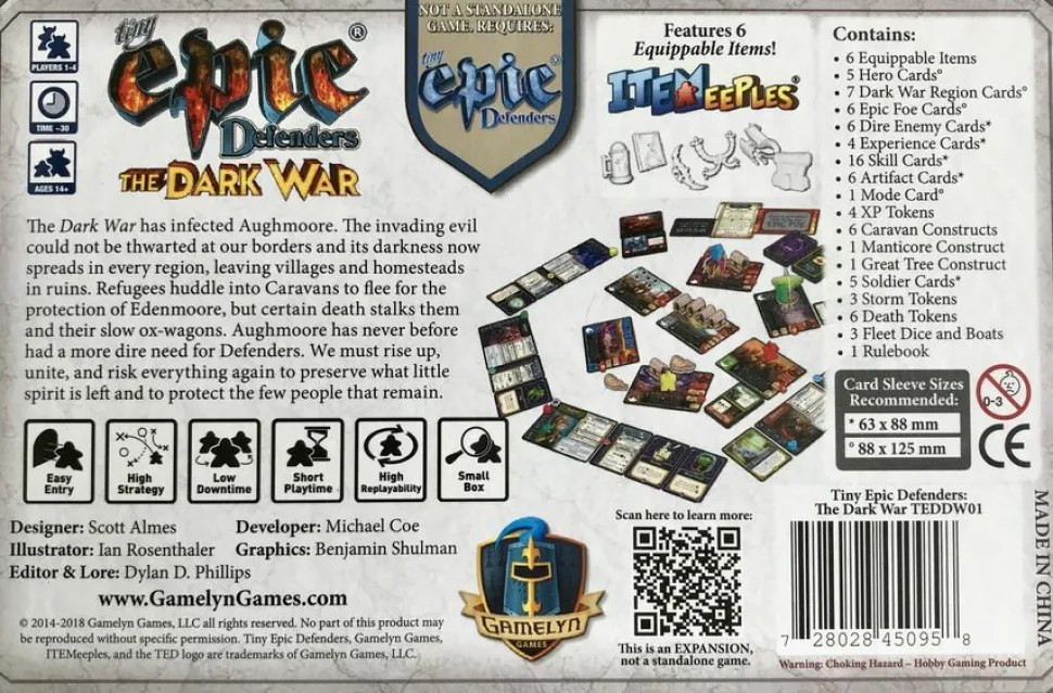 Gamelyn Games Kaartspellen>Tiny Epic Defenders: The Dark War
