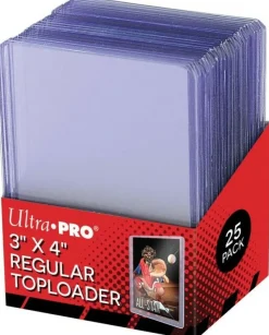 Ultra Pro Sleeves (Standard Size)>Toploaders 3X4 Clear Regular (25 Stuks)